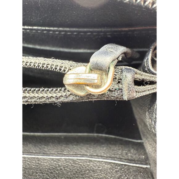 Chanel  Goatskin Camellia Embossed Zip Around Organizer Wallet Black*Beautiful - Picture 15 of 16